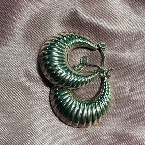 Elegant Silver Hoop Earrings